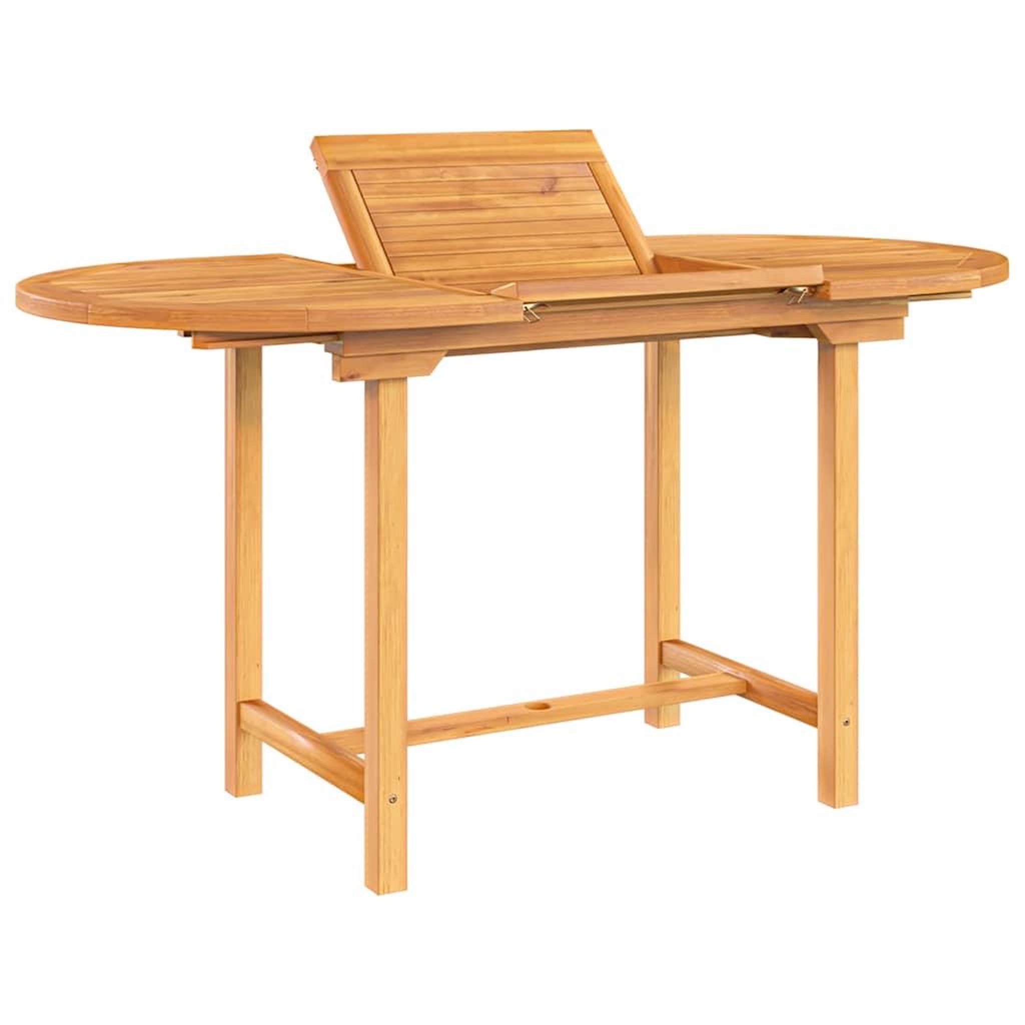 Voir la diapositive 4 : VIDAXL Table extensible de jardin 110-160x80x75 cm bois de teck solide