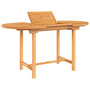Voir la diapositive 4 : VIDAXL Table extensible de jardin 110-160x80x75 cm bois de teck solide