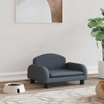 VIDAXL Lit pour chien gris fonce 50x40x30 cm tissu