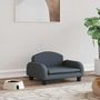 Voir la diapositive 1 : VIDAXL Lit pour chien gris fonce 50x40x30 cm tissu
