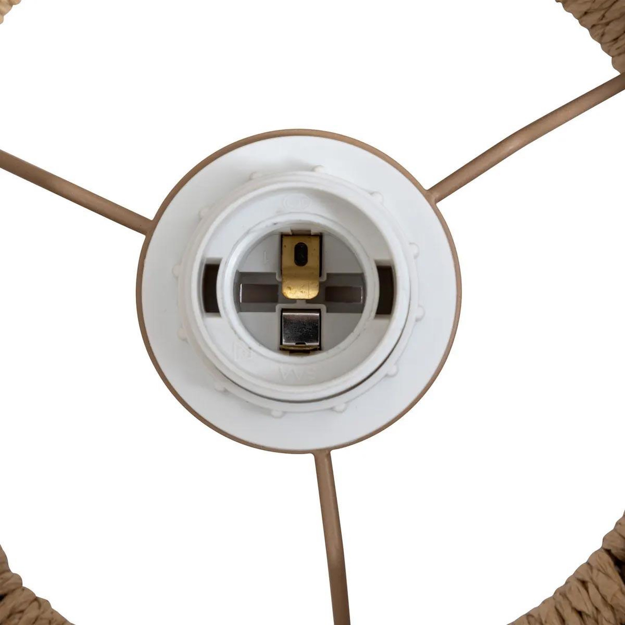 Voir la diapositive 4 : ATMOSPHERA Lampe suspension design corde  ozan  54cm naturel