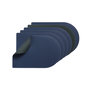 Voir la diapositive 6 : BJORN Set de table rectangovale réversible - 6 pièces - Cuir recyclé bleu nuit et gris anthracite