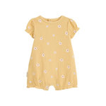 Petit Béguin Barboteuse bébé en gaze de coton Camila. Coloris disponibles : Jaune