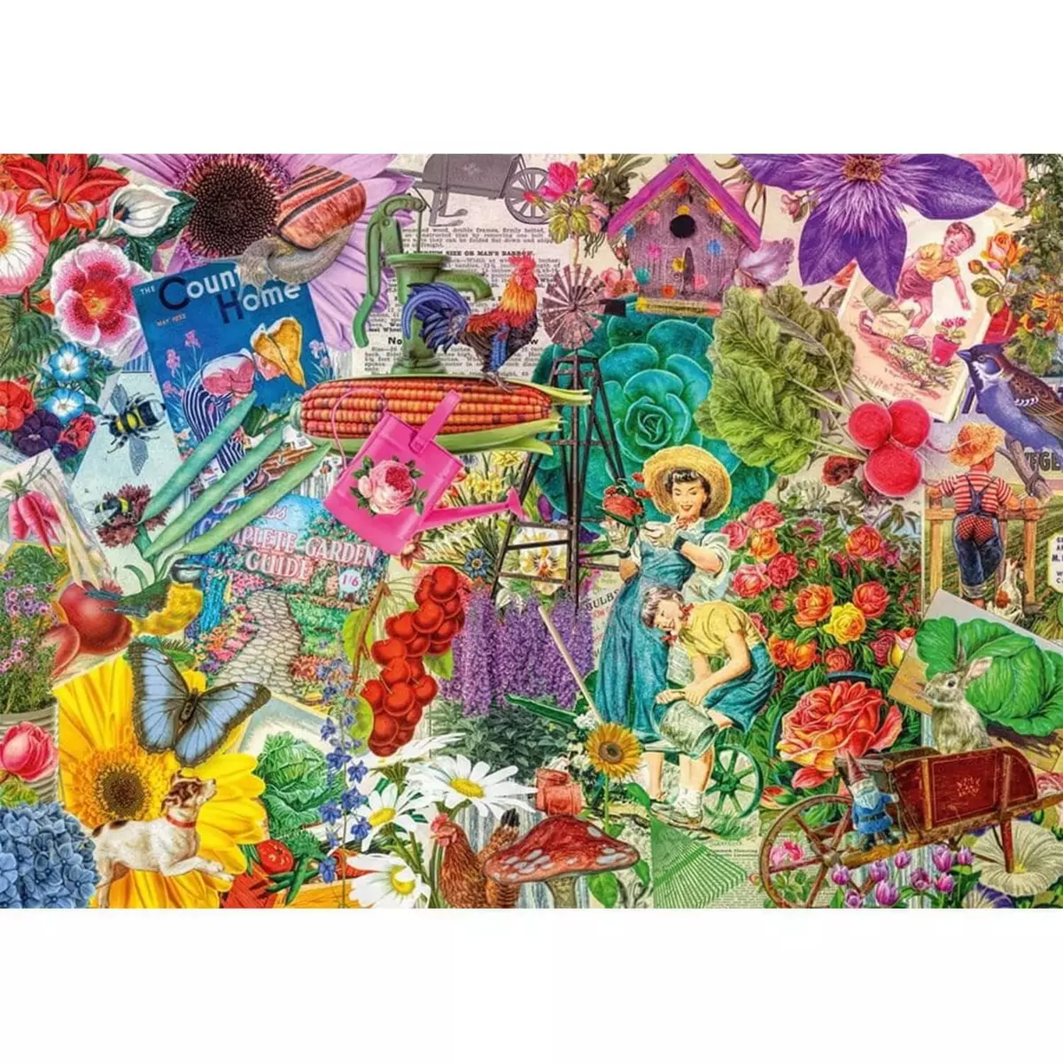 Schmidt Puzzle 1000 pièces : Les joies du jardinage