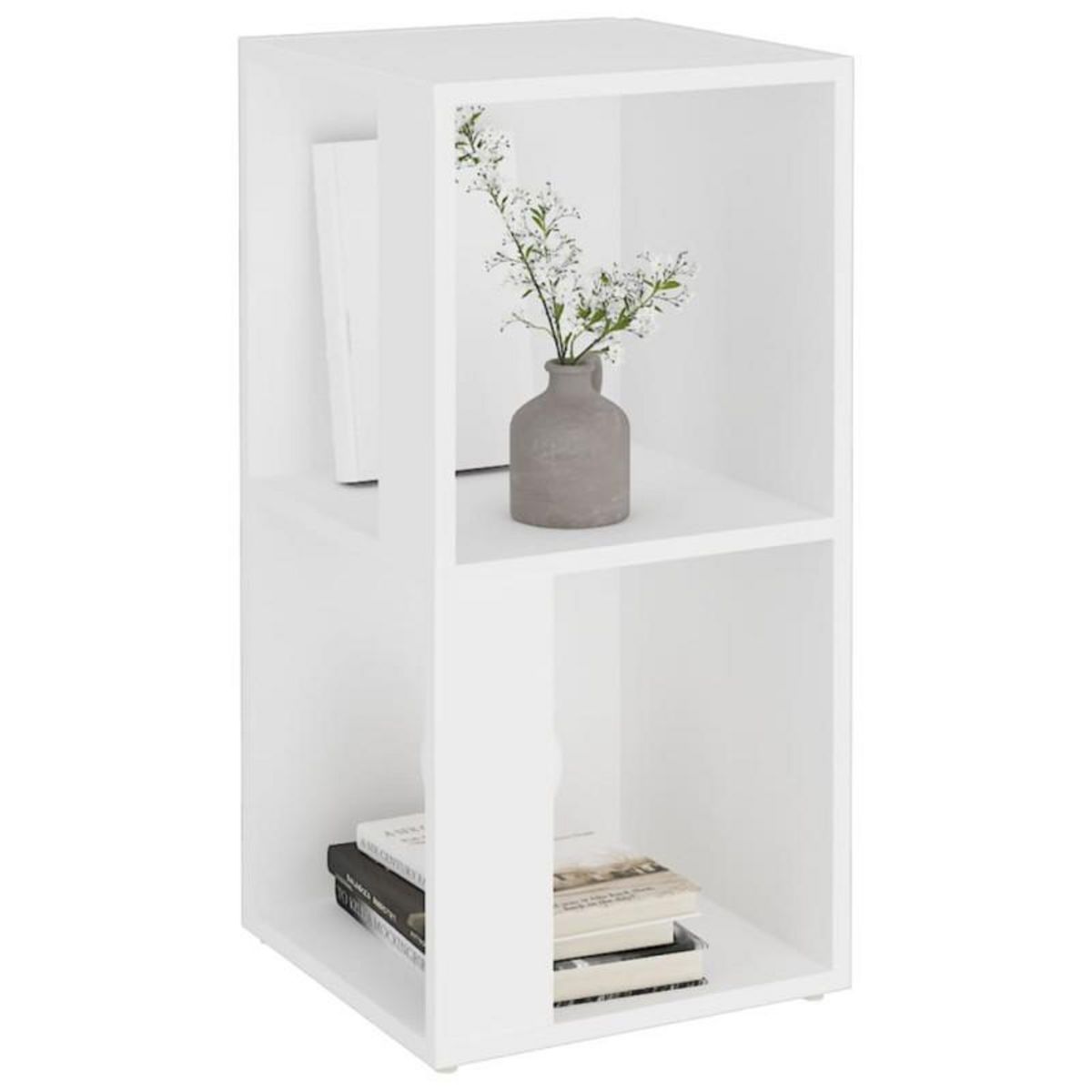 VIDAXL Armoire d angle Blanc 33x33x67 cm Bois d ingénierie