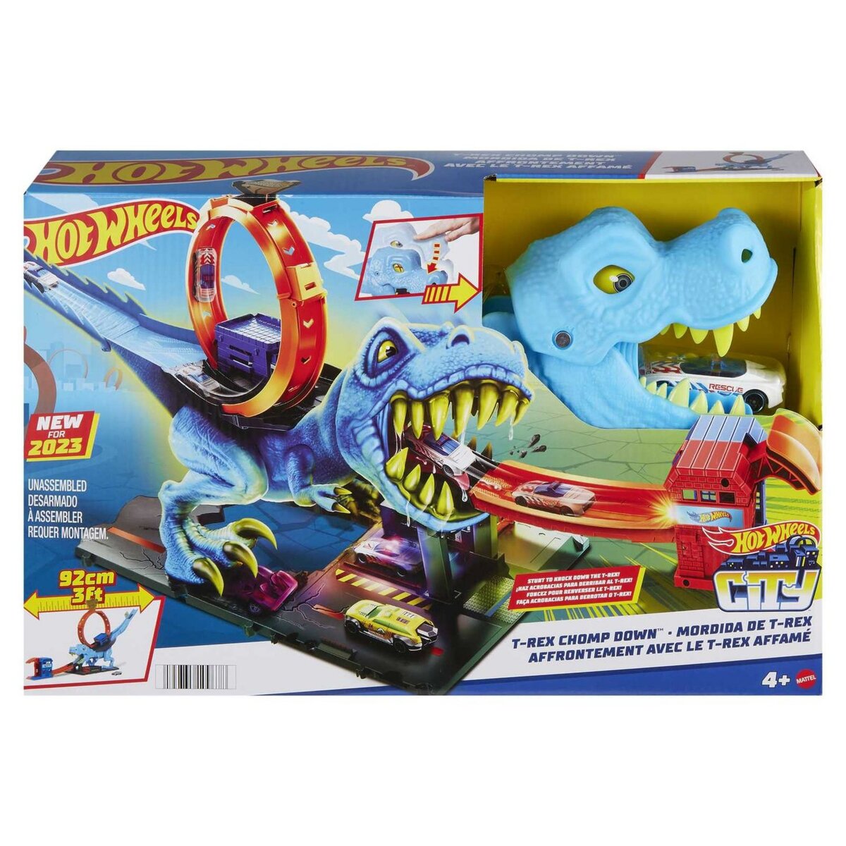 HOT WHEELS Circuit L'attaque du T rex Hot Wheels pas cher 