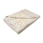 DOMIVA Couverture réversible esprit safari pour bébé Beige 75x100 cm