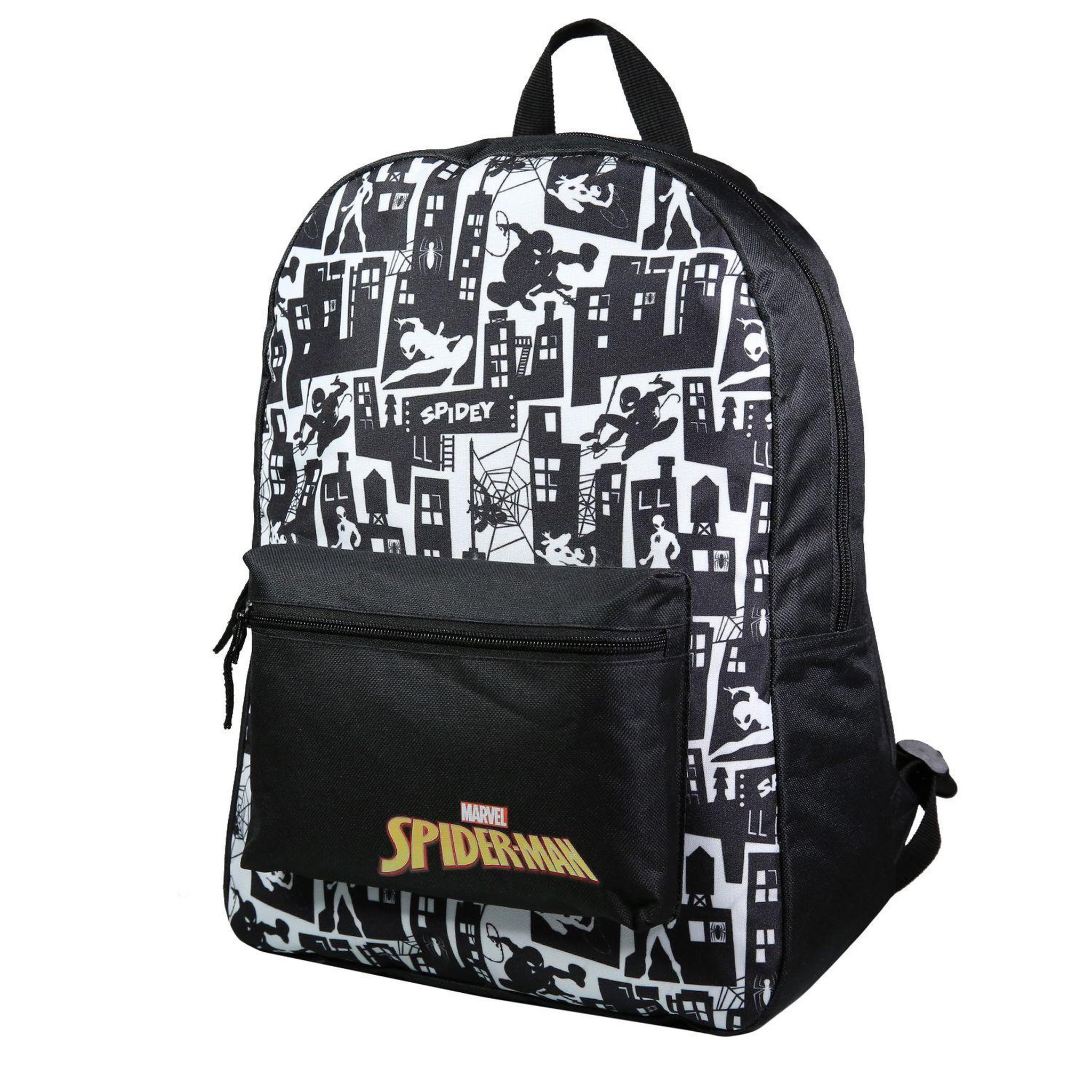 Voir la diapositive 2 : Bagtrotter BAGTROTTER Sac à dos 1 compartiment Spiderman Noir et Blanc