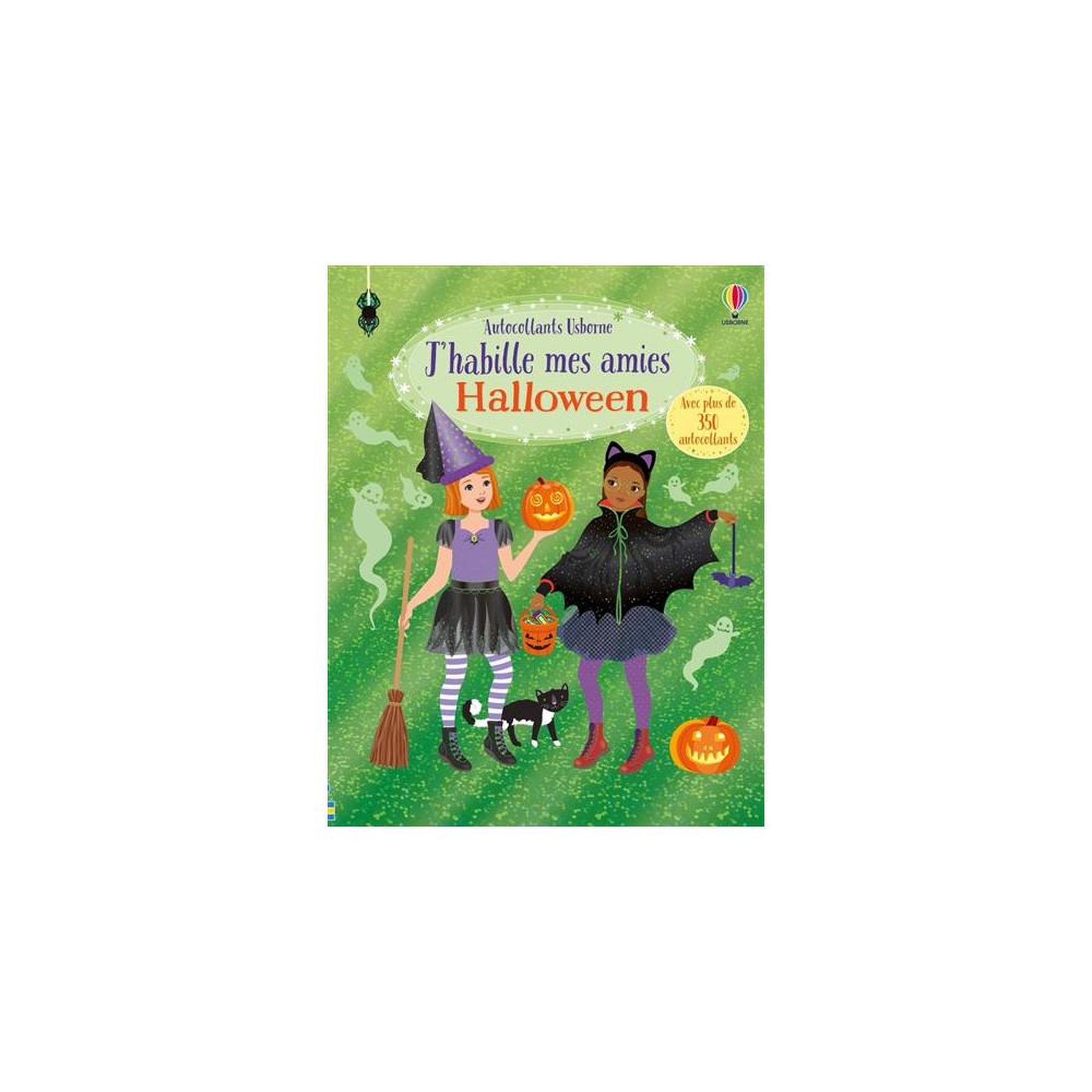 USBORNE EDITIONS Livre autocollants Halloween J'habille mes amies Dolly Dressing 350+ stickers et 12 scènes dès 5 ans