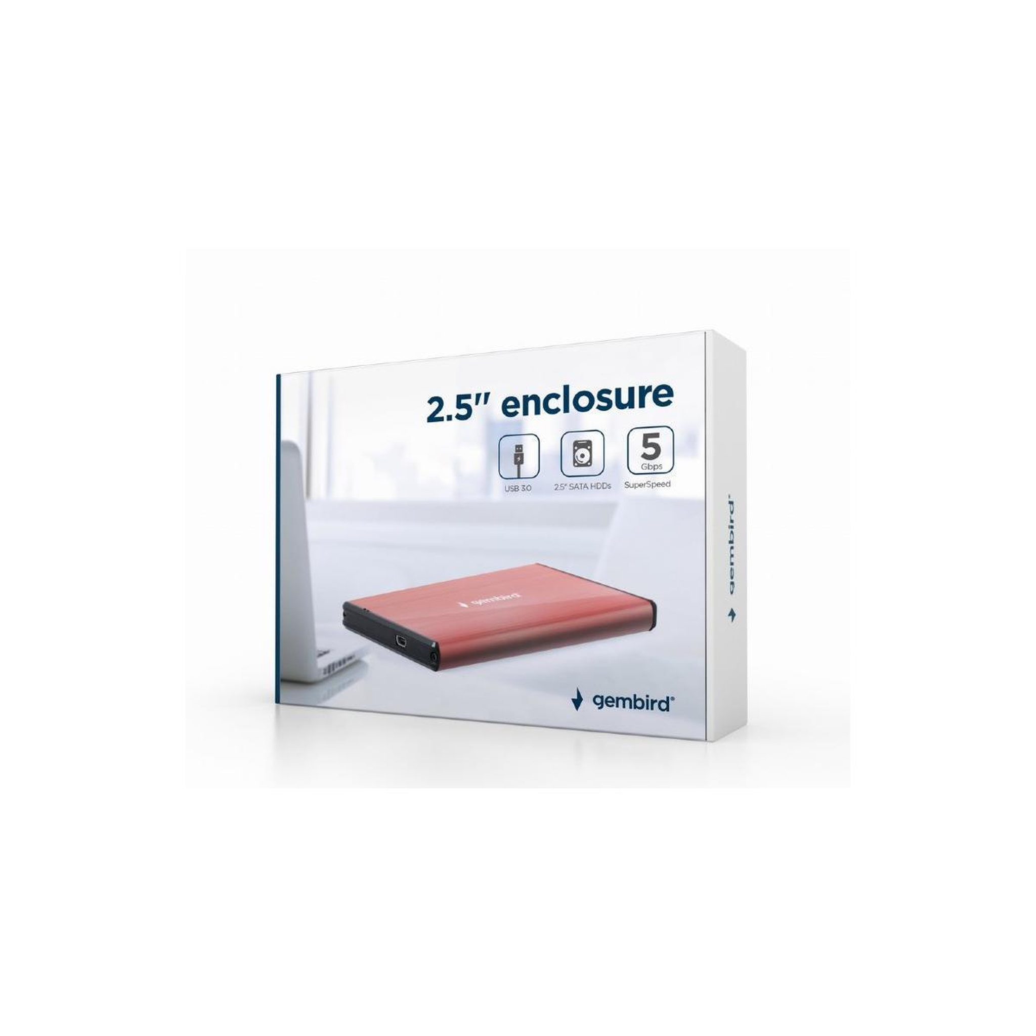 Voir la diapositive 3 : GEMBIRD Gembird EE2-U3S-3-P Boîtier de disques de stockage Boîtier HDD Rose 2.5