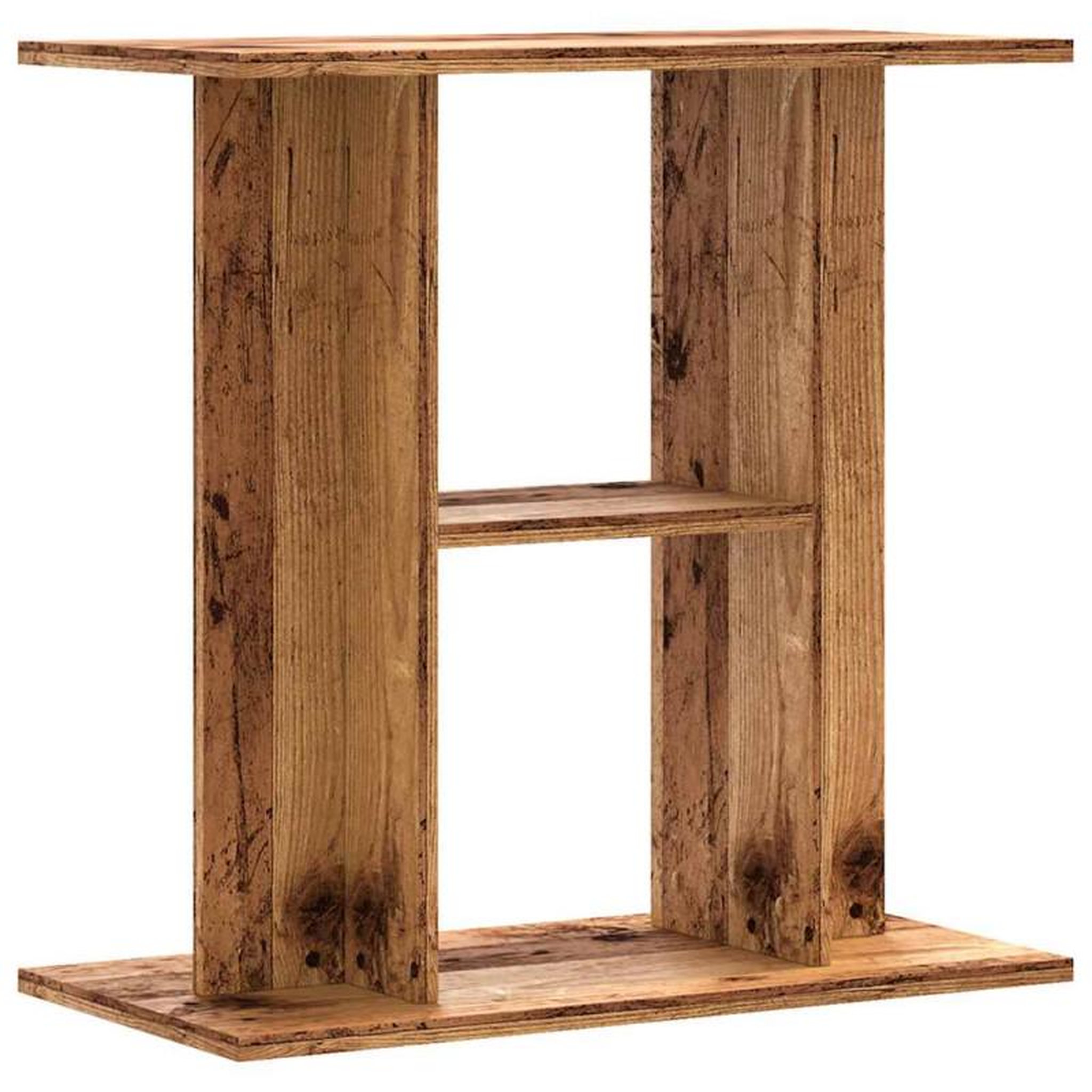 Voir la diapositive 6 : VIDAXL Support d aquarium vieux bois 60x30x60 cm bois d ingénierie