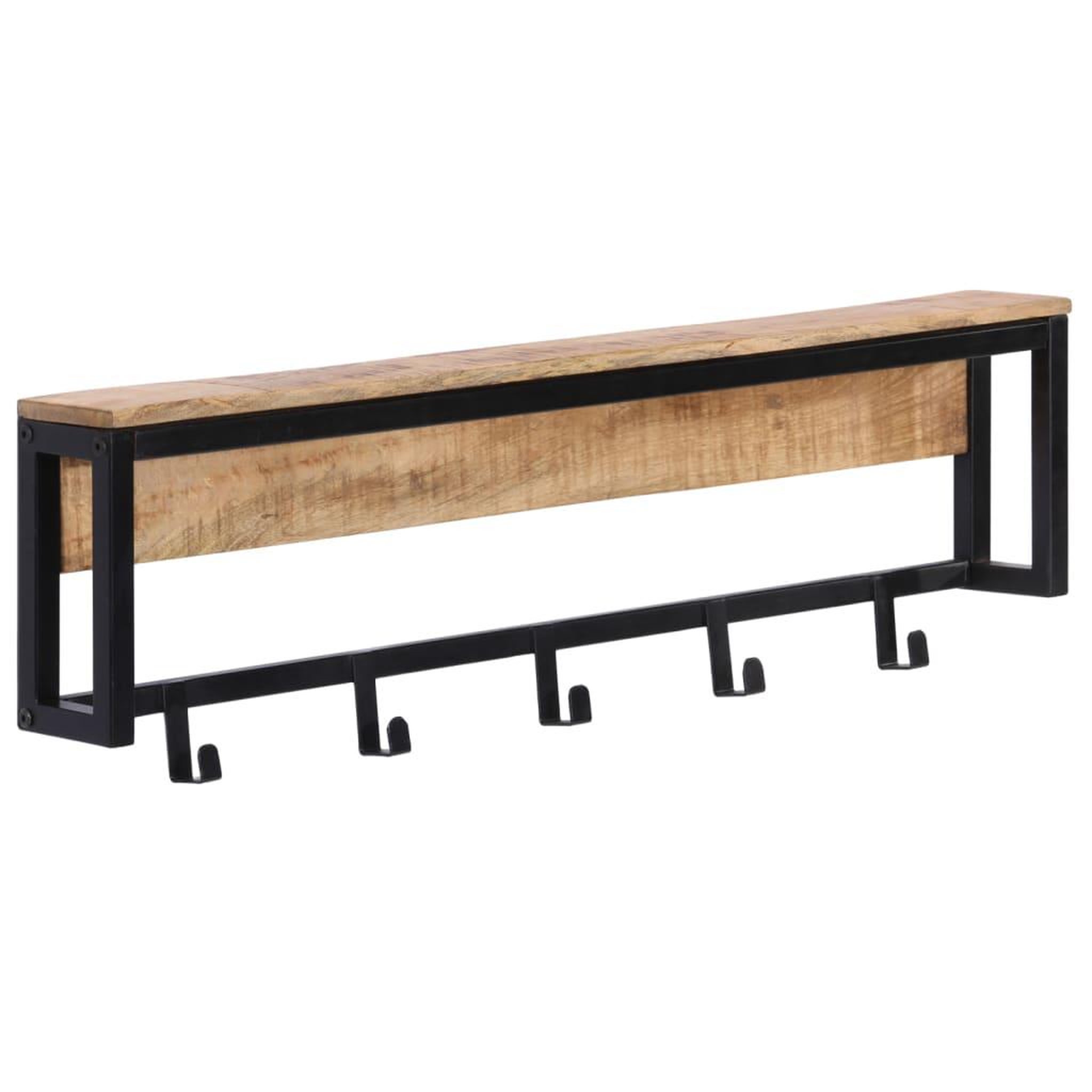 VIDAXL Porte-manteau 87x10x27 cm bois de manguier massif brut