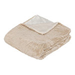 ATMOSPHERA Plaid Imitation Fourrure  Automne  120x160cm Ivoire