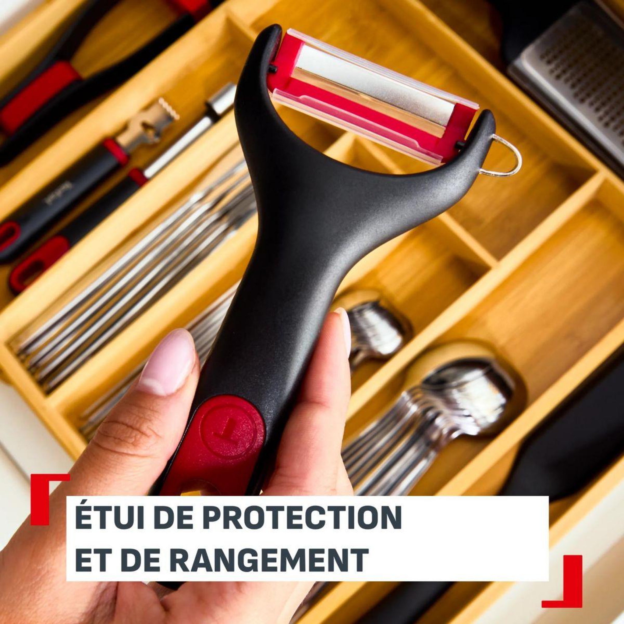Voir la diapositive 4 : TEFAL Couteau éplucheur ingenio+