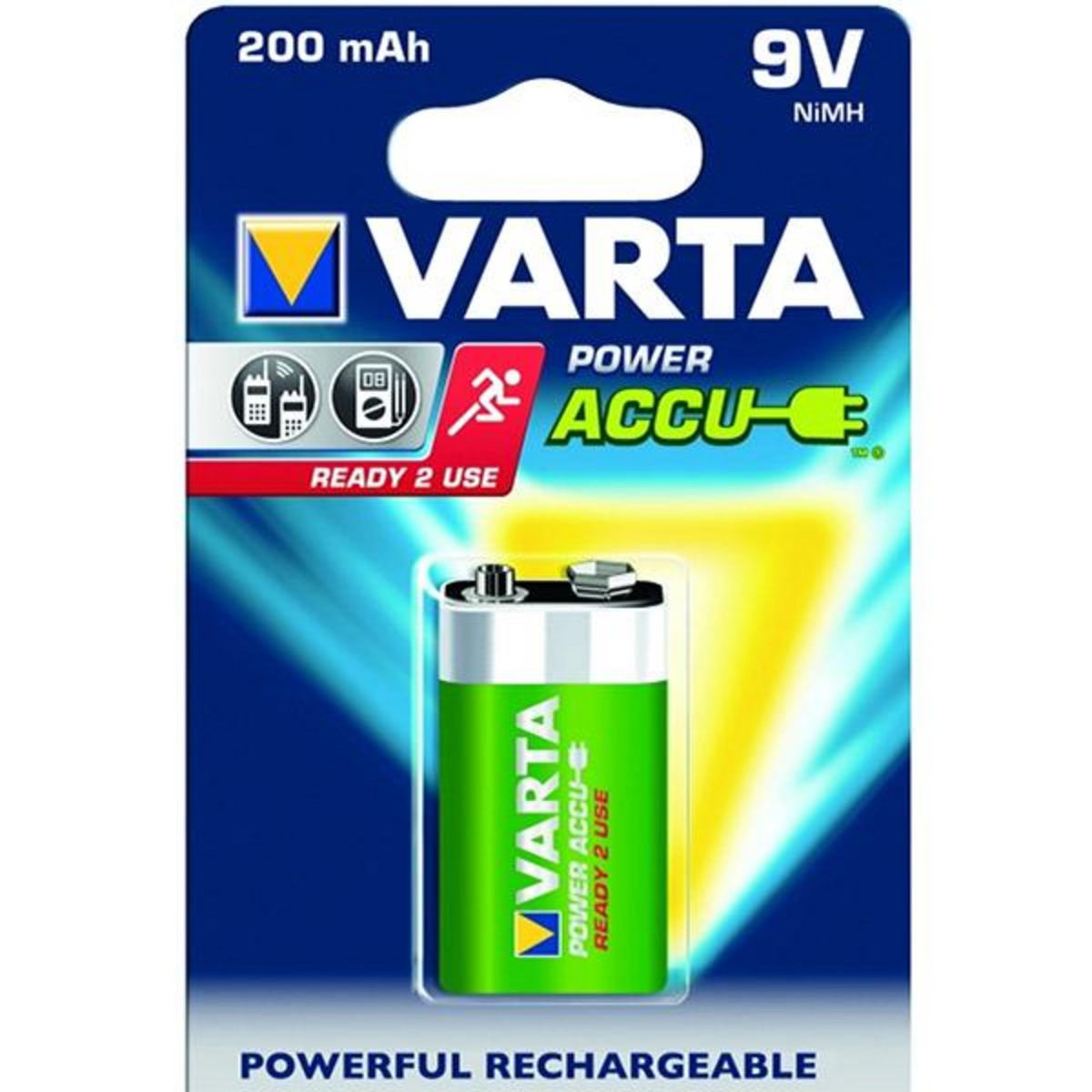 Varta Pile alcaline type lr61 9 volts rechargeable - 56722101401