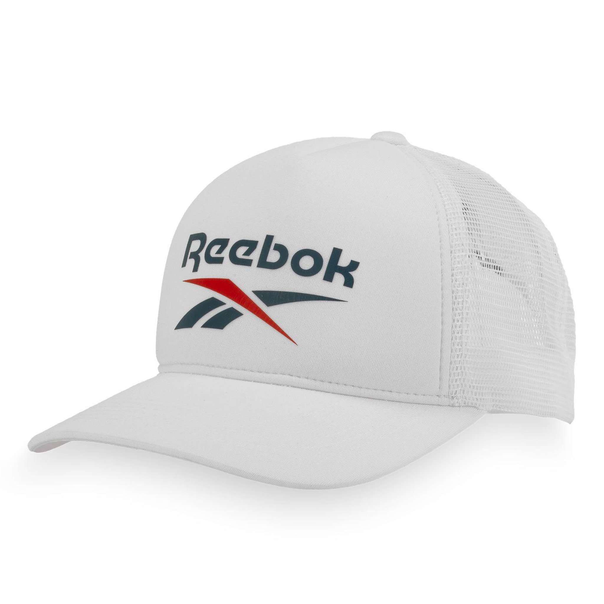 Voir la diapositive 1 : Reebok Casquette baseball en polyester avec mousse devant et filet Aero Cap