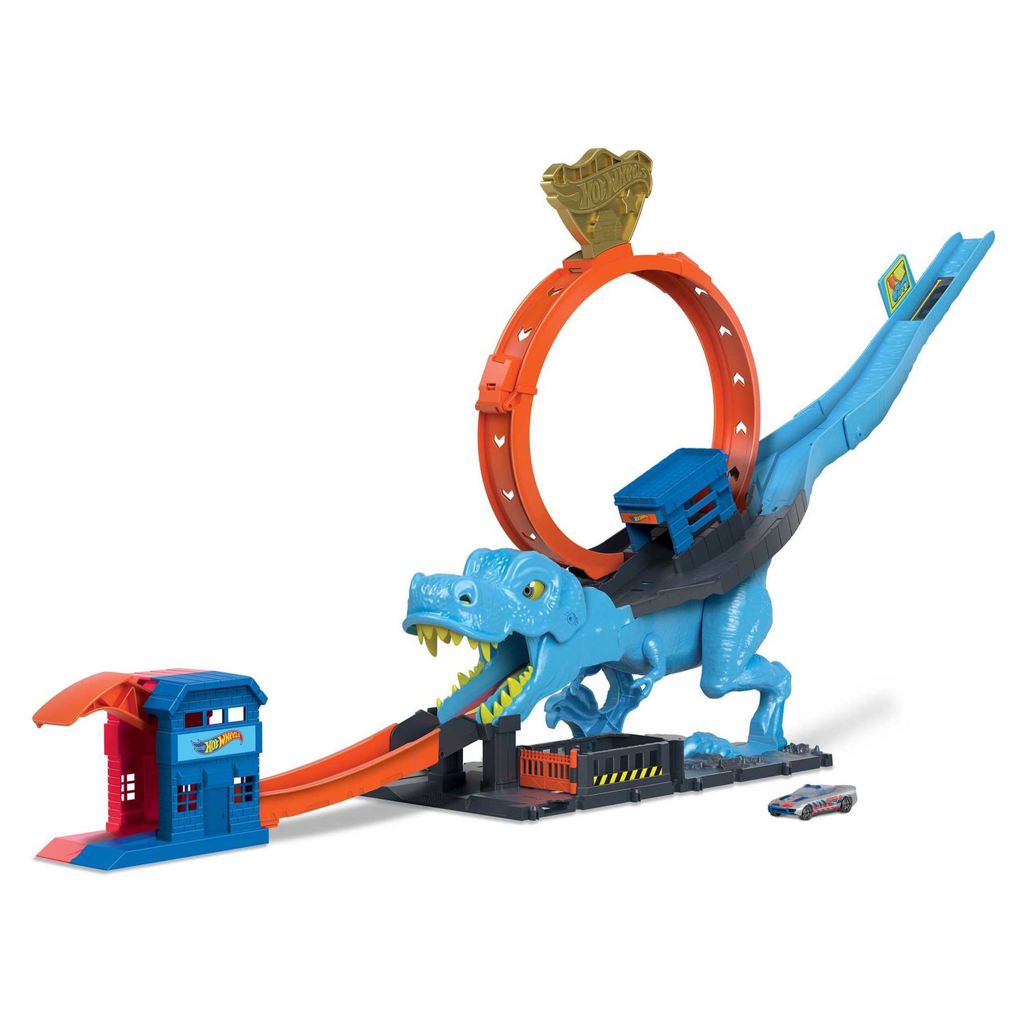 Voir la diapositive 2 : HOT WHEELS Circuit L'attaque du T rex Hot Wheels 