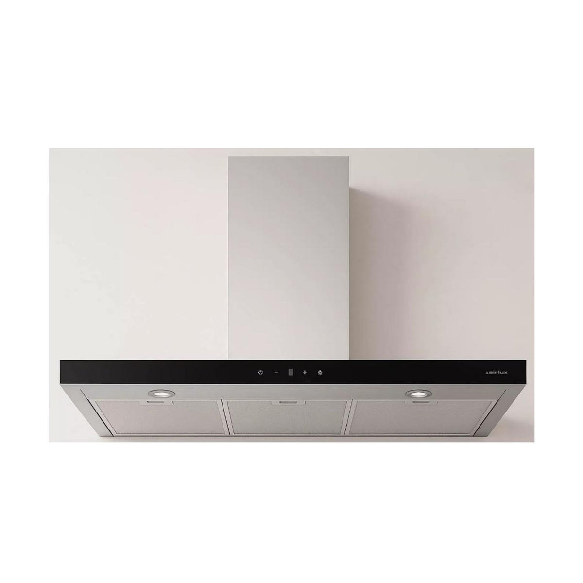 Airlux Hotte décorative murale 90cm 636 m3/h inox - AHBS960SS