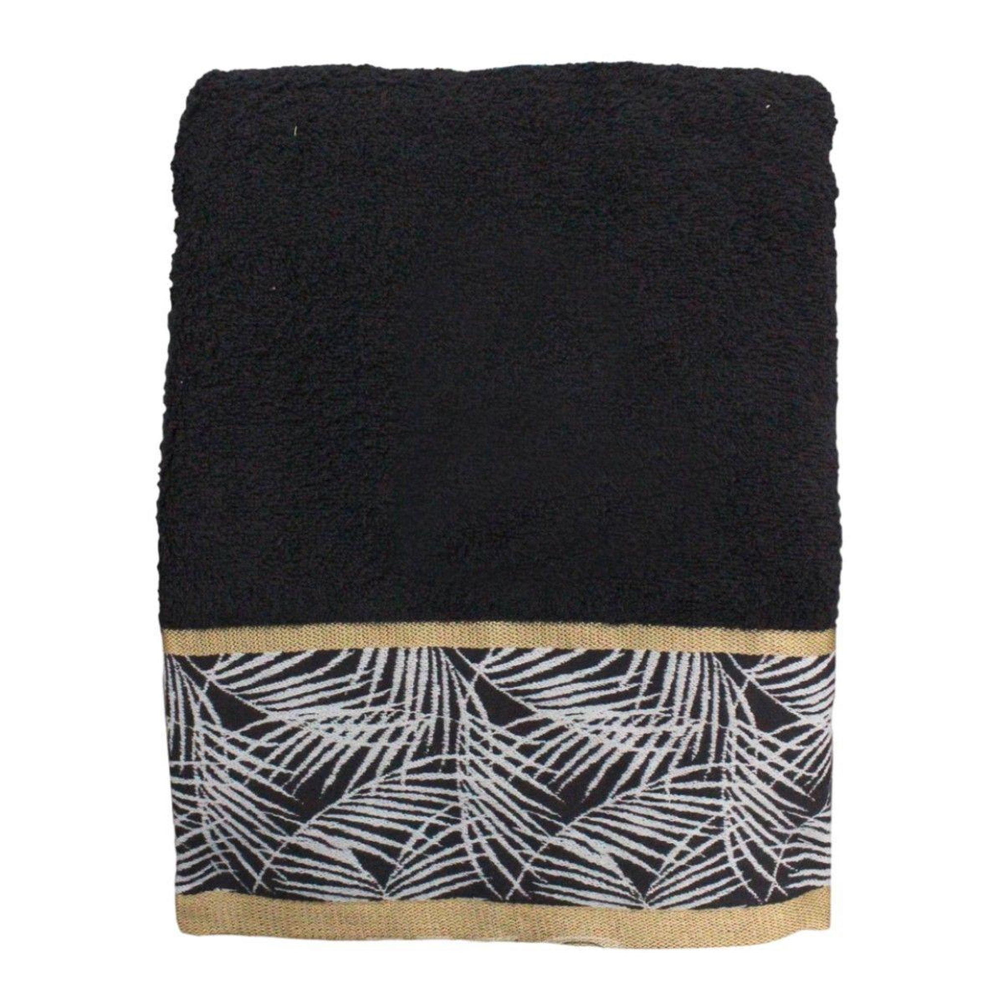 Douceur d'Intérieur Drap de bain  orbella  90x150cm noir