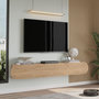 Voir la diapositive 3 : Habitat et Jardin Meuble TV en bois  LUM1  - 180 x 31 x 29 cm - Beige