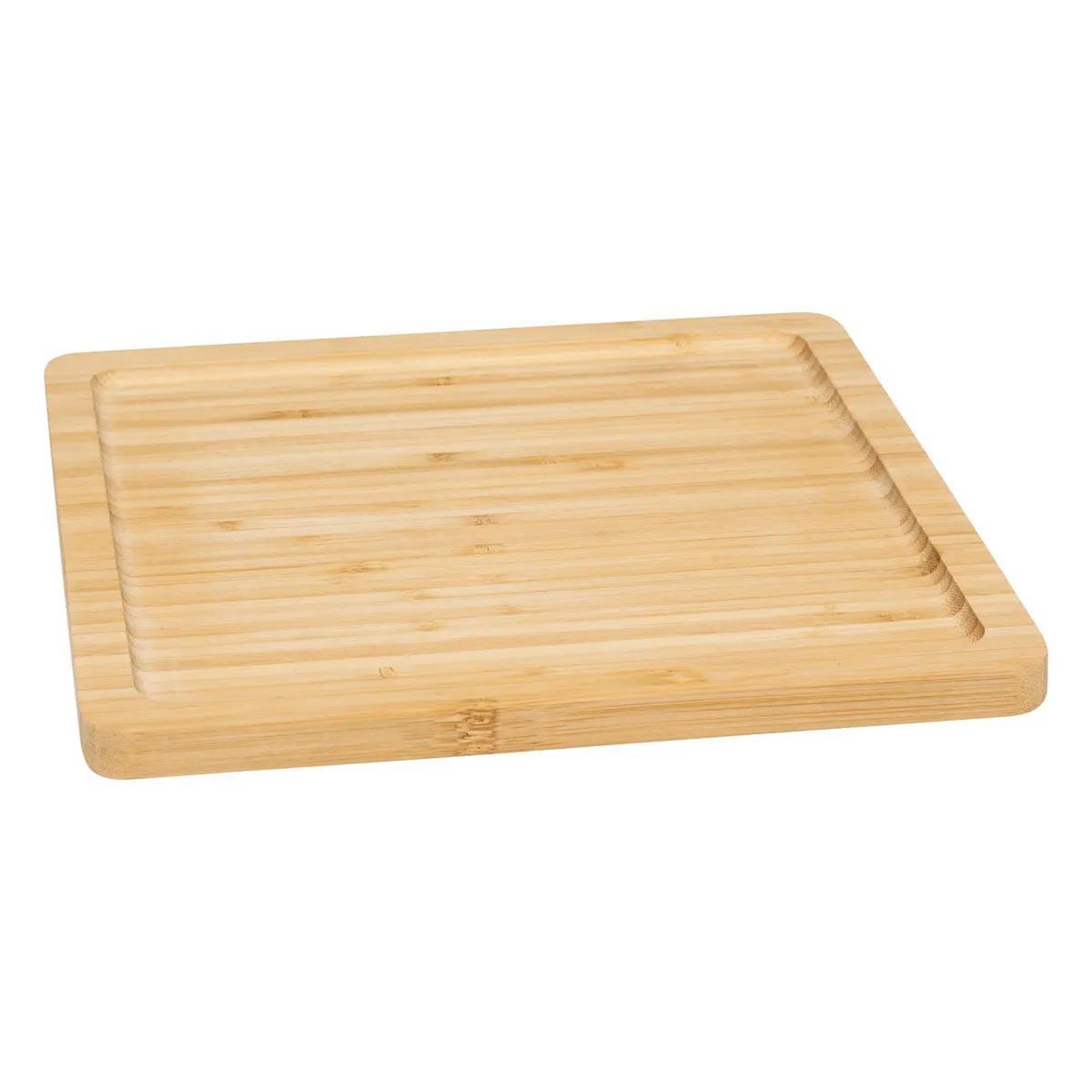SECRET DE GOURMET Planche de présentation carrée en bambou  rio  25cm naturel