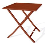 Paris Prix Table de Jardin Pliante  Marius  70cm Terracotta