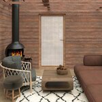 SOLEIL D'OCRE Voilage porte-fenêtre CALI, par Soleil d'Ocre. Coloris disponibles : Blanc