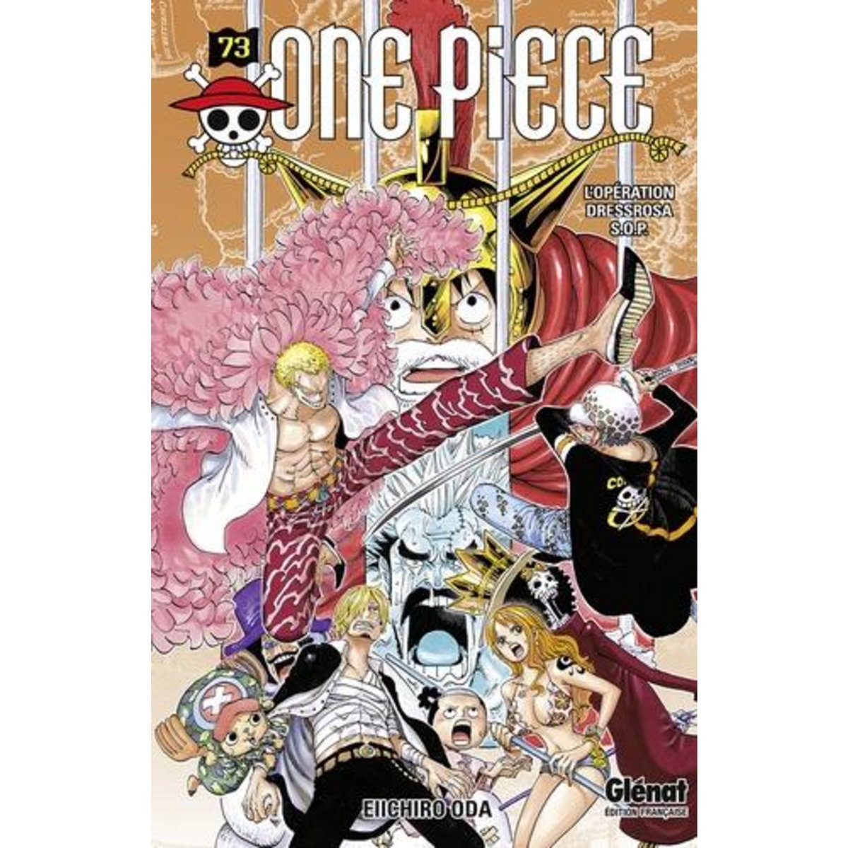 ONE PIECE TOME 73 : L'OPERATION DRESSROSA S.O.P., Oda Eiichirô