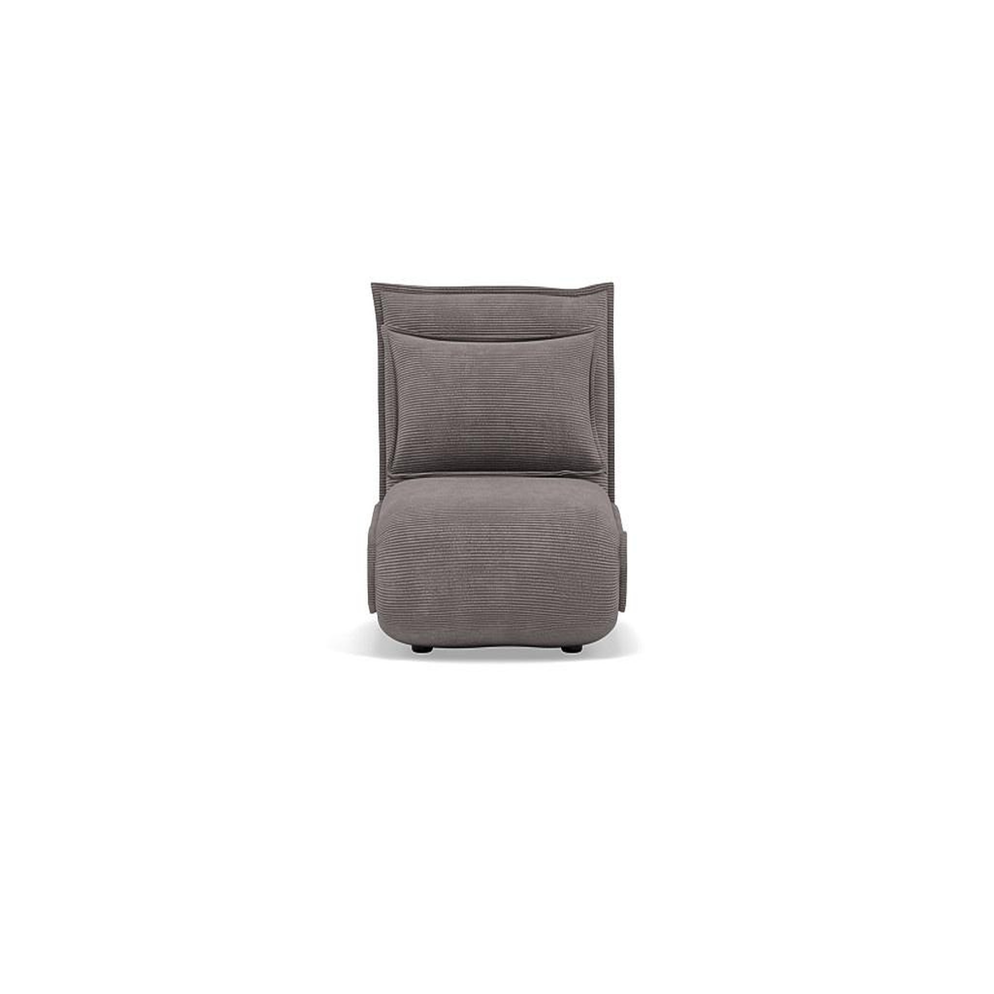 Voir la diapositive 1 : BEST MOBILIER Candice - banquette 1 place convertible clic-clac en velours côtelé