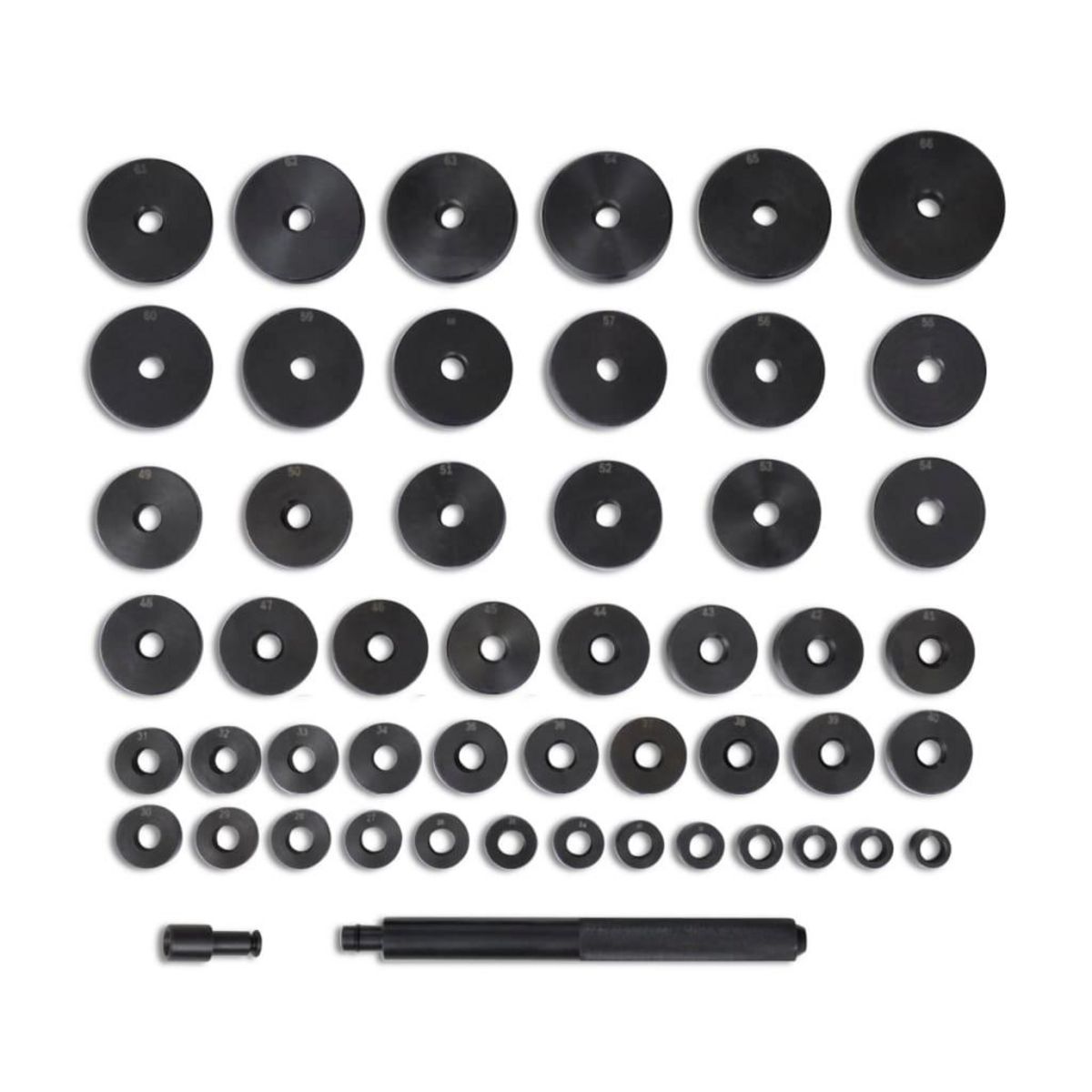 VIDAXL Ensemble de palier de coussinet Disques 18 – 65 mm 51 pcs