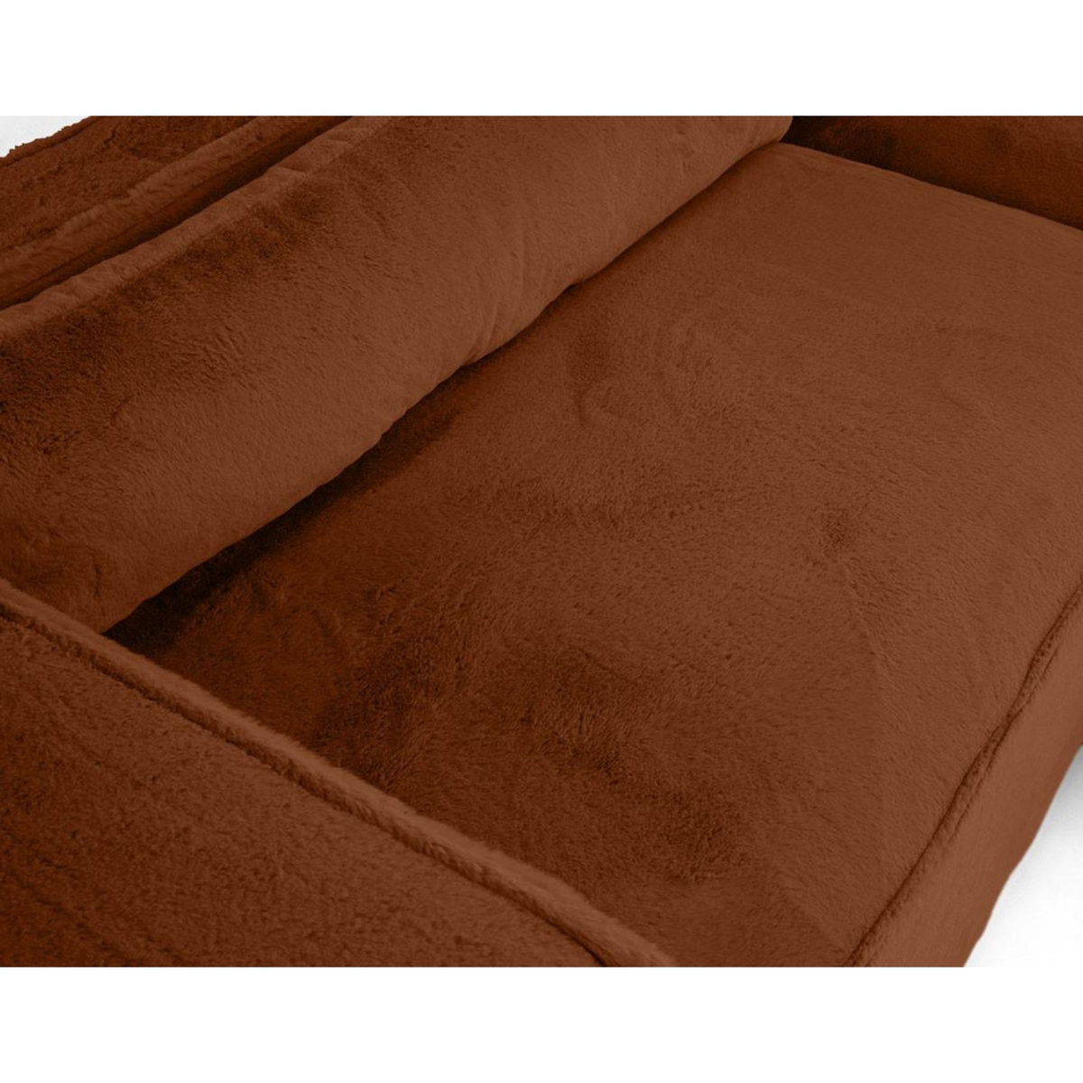 LISA DESIGN Ela - canapé d'angle droit 4 places - en fausse fourrure