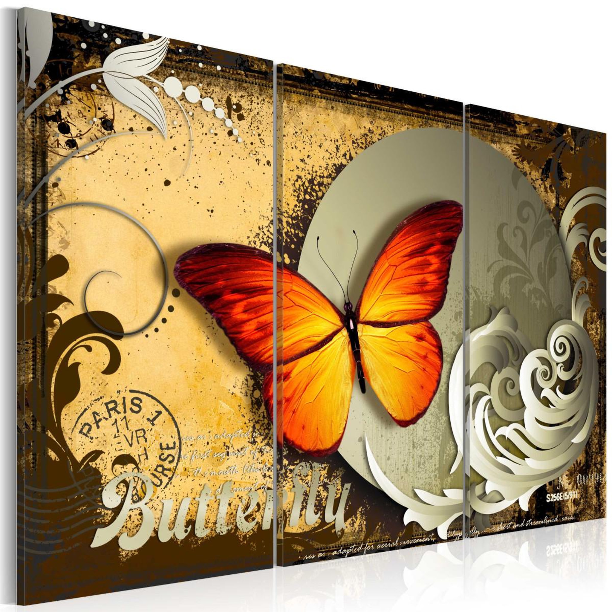 Paris Prix Tableau imprimé  flight of a butterfly. Coloris disponibles : Multicolore