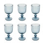 Voir la diapositive 1 : SECRET DE GOURMET Lot de 6 Verres à Vin Strie  Ema  25cl Bleu