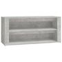 Voir la diapositive 2 : VIDAXL Etagere a chaussures Gris beton 100x35x45 cm Bois d'ingenierie