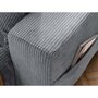 BEST MOBILIER Cuddly - canapé d'angle réversible - convertible - avec coffre et poche - 4 places - en velours côtelé -
