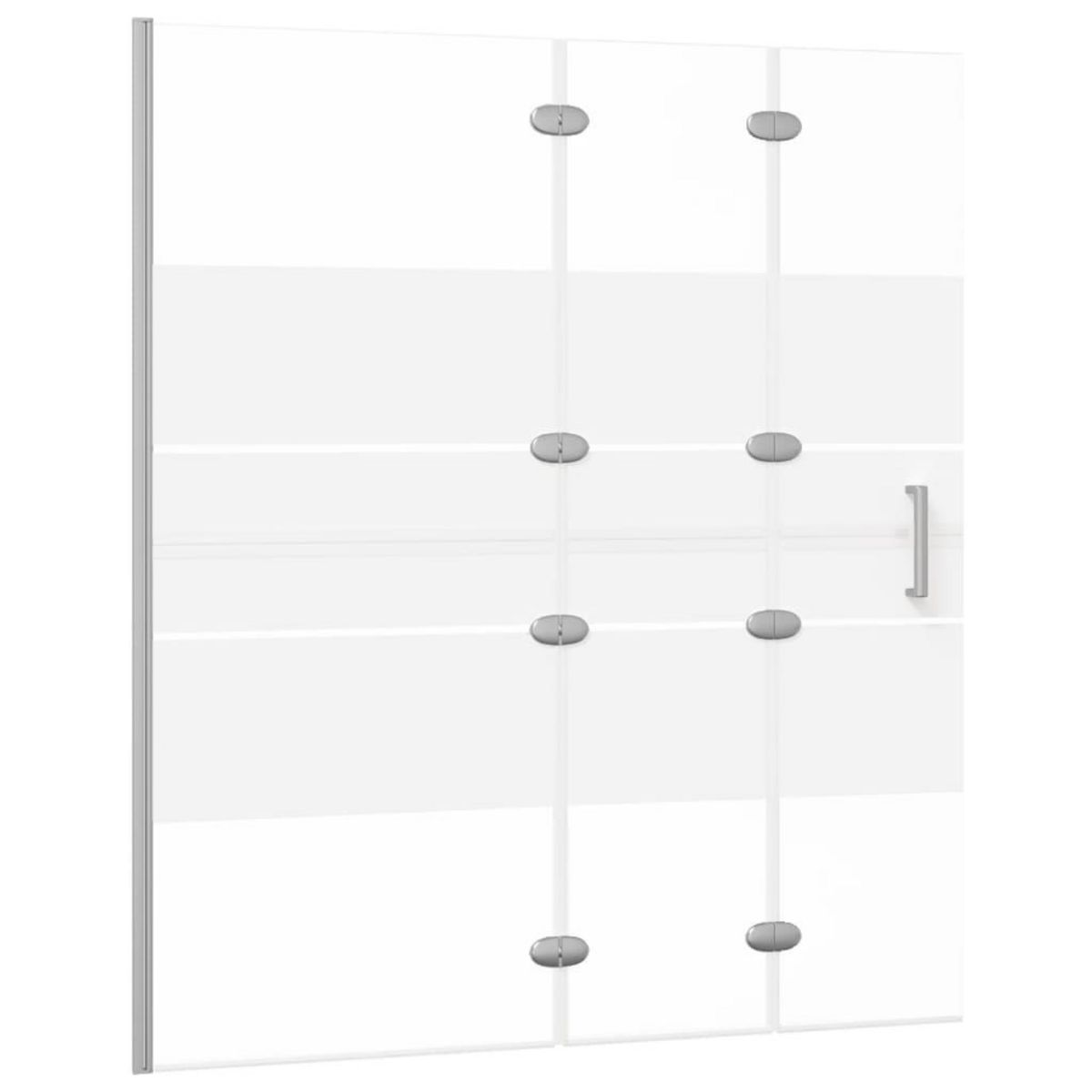 VIDAXL Cabine de douche pliable ESG 120x140 cm Blanc