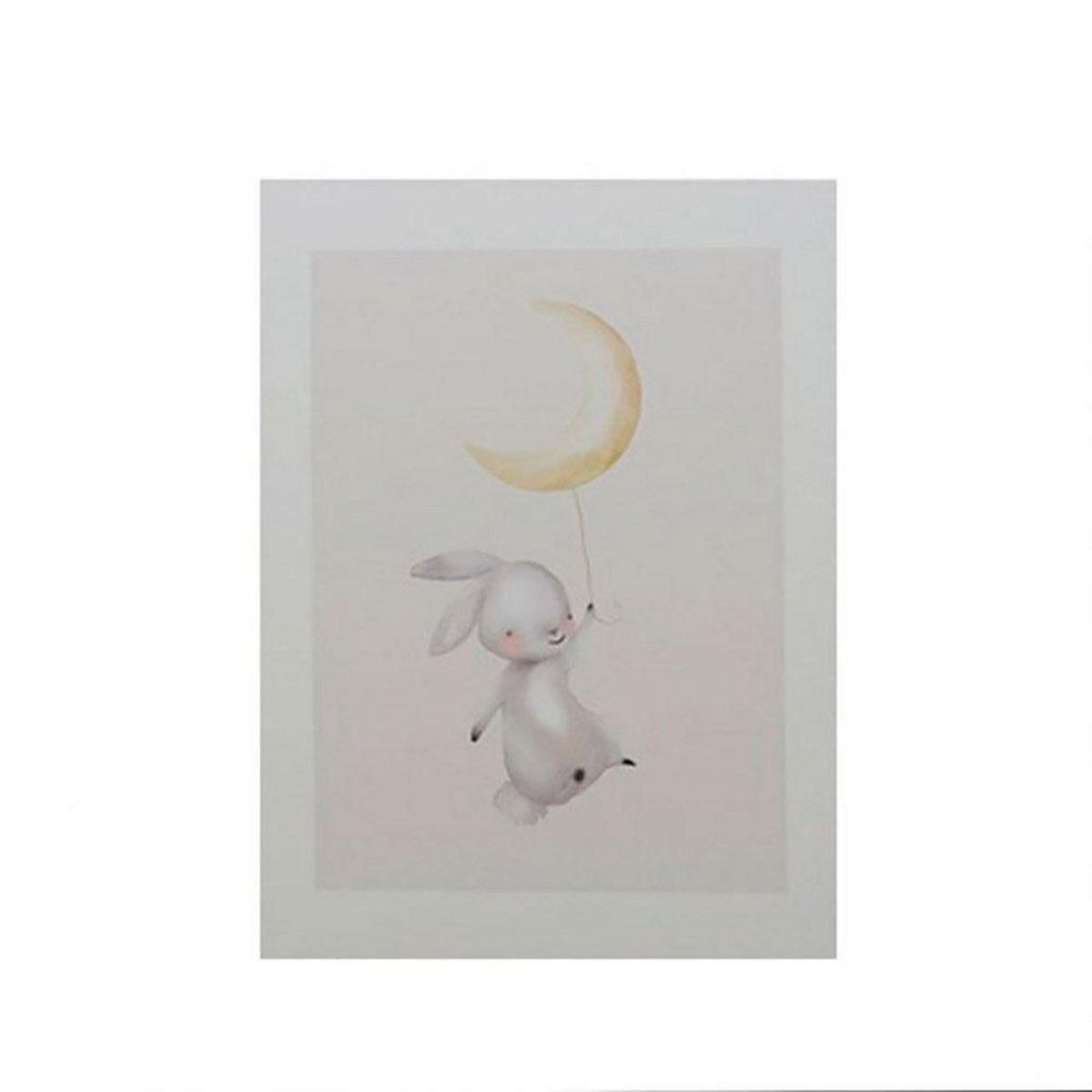 OSTARIA Lot de 3 tableaux toile Doudous 30x40 cm