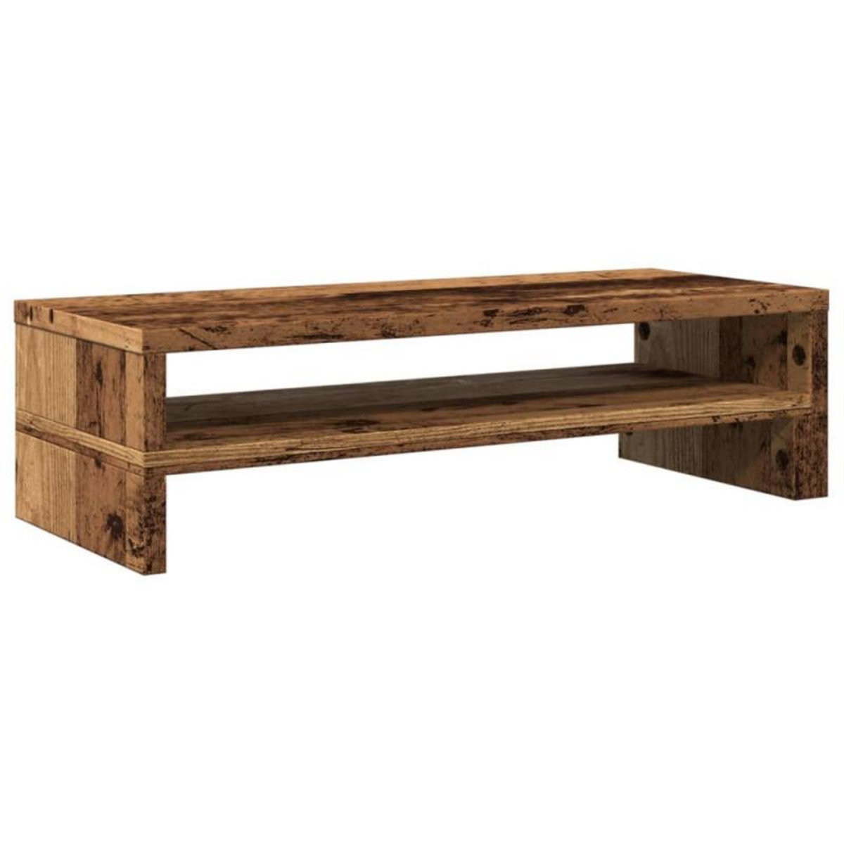 VIDAXL Support de moniteur vieux bois 54x22x15 cm bois d ingénierie