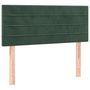 Voir la diapositive 4 : VIDAXL Tete de lit a LED Vert fonce 90x5x78/88 cm Velours