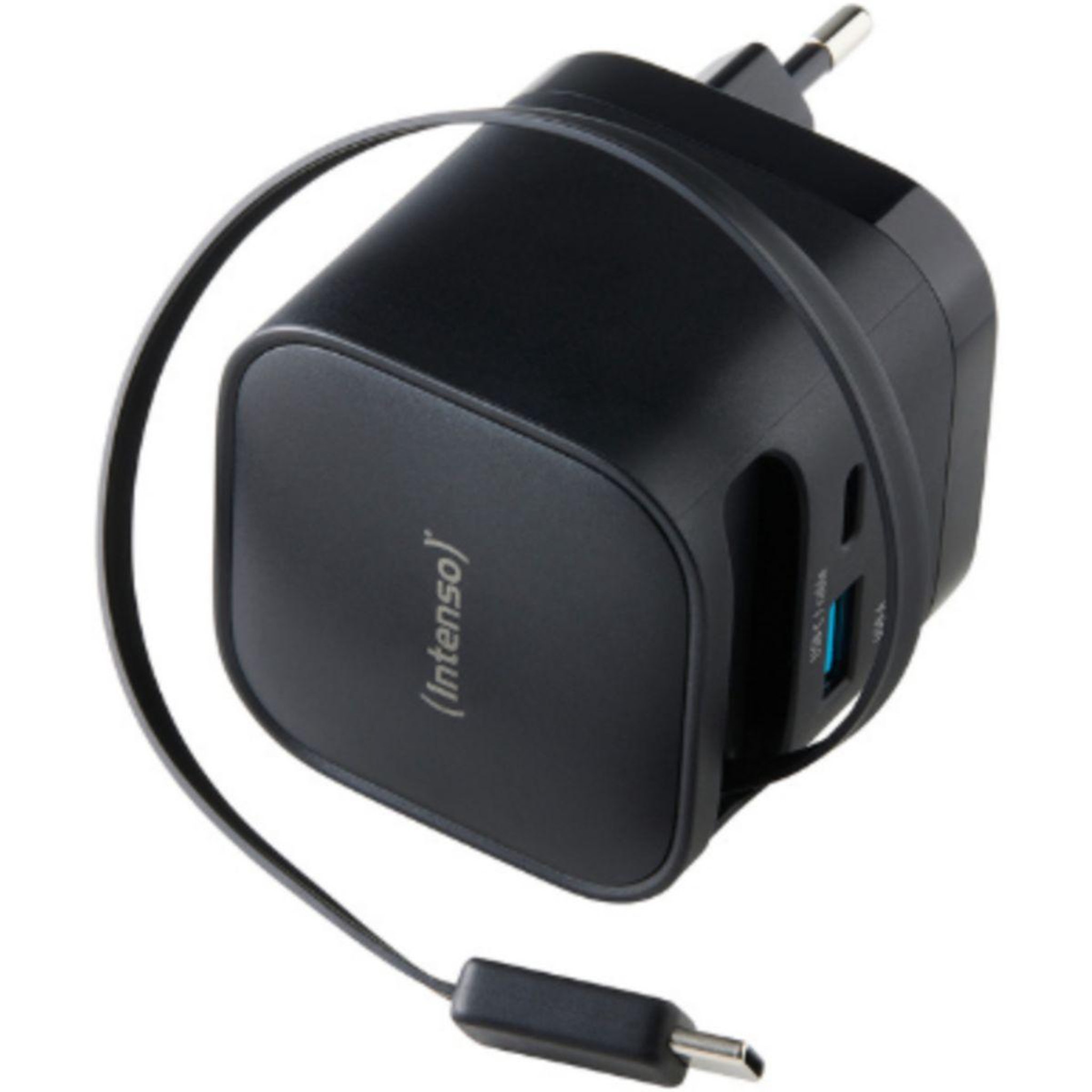 Intenso Chargeur secteur 65W cable USB-C + port USB-C/USB-A Noir