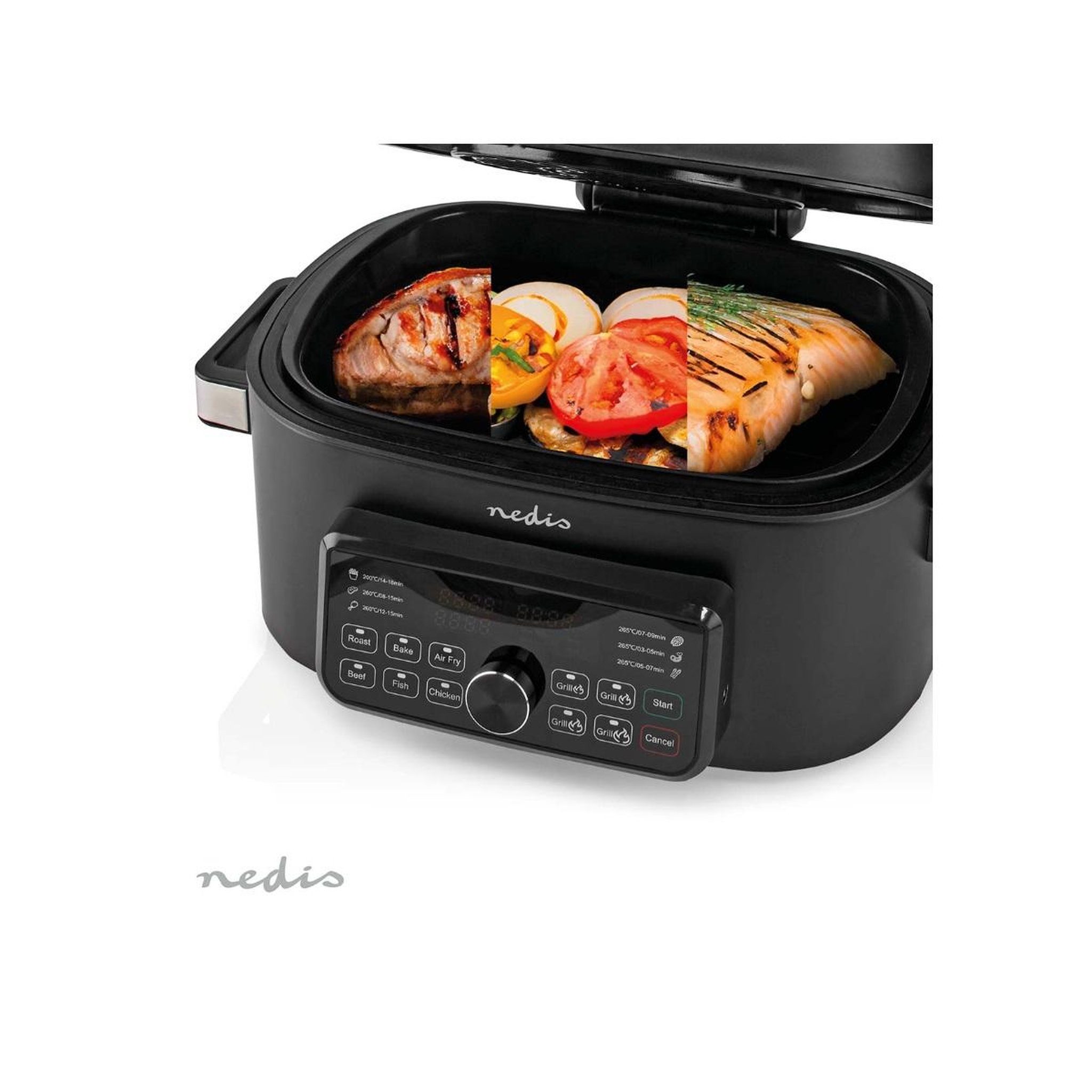 Voir la diapositive 6 : NEDIS Friteuse 6l 1600w noir - kaafg600bk
