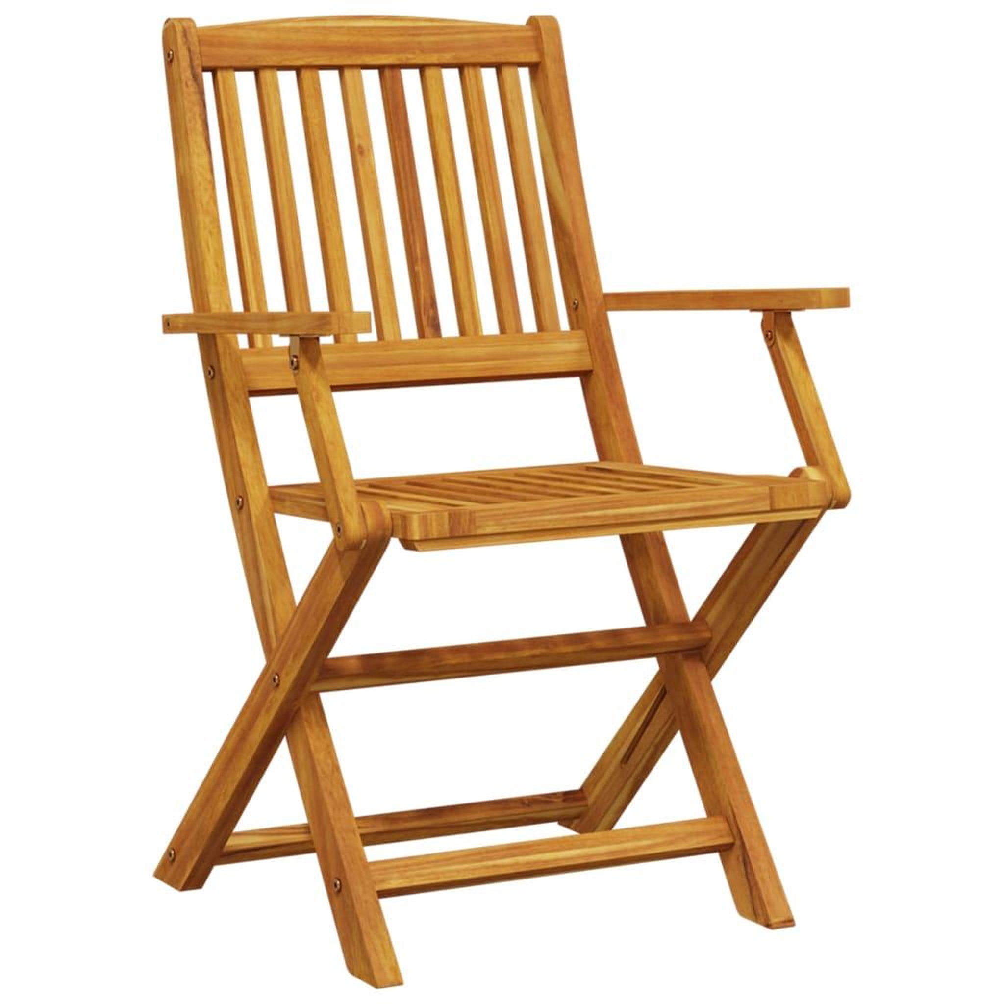 Voir la diapositive 5 : VIDAXL Ensemble de bistro pliable 3 pcs bois d'acacia solide