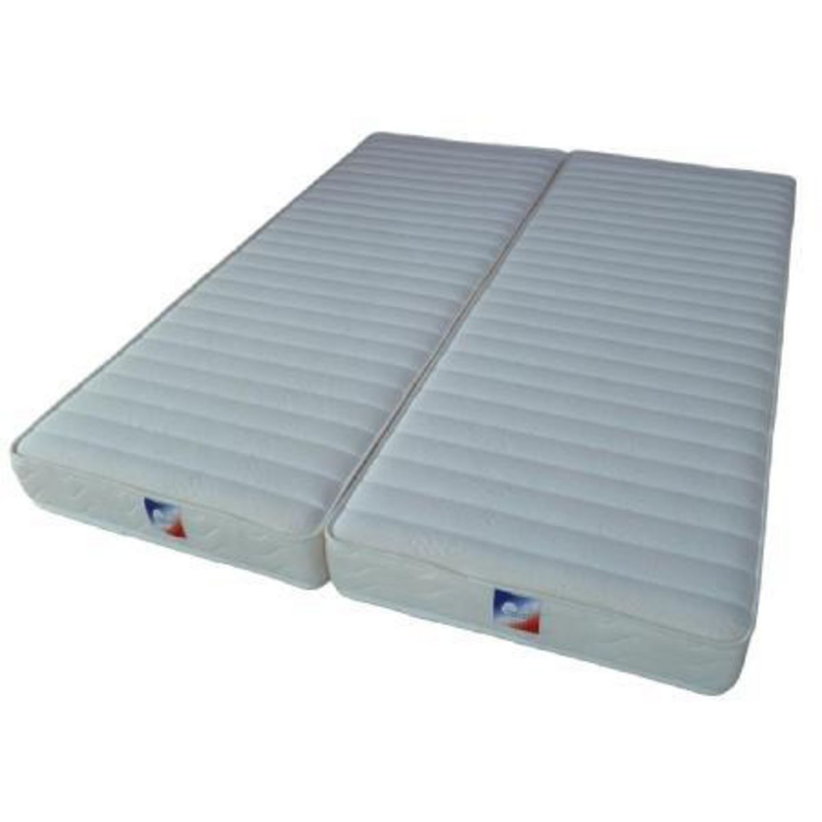 Ensemble de 2 Matelas Latex 80x200 cm SYMPHONIE pour lit relaxation