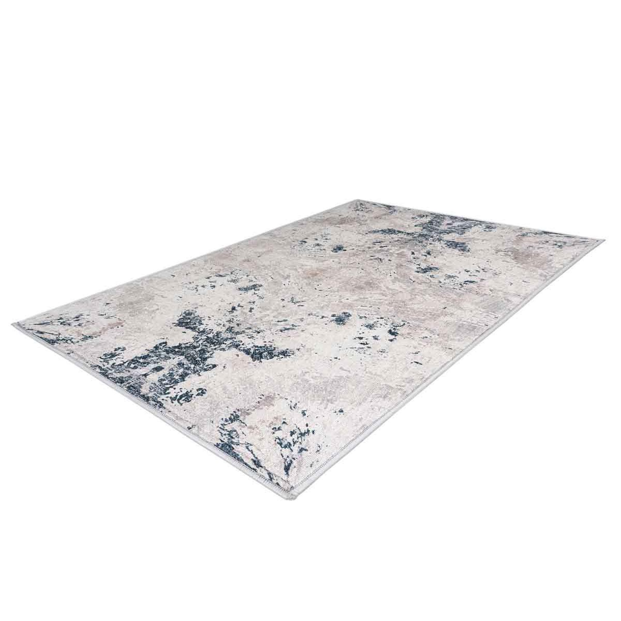 Voir la diapositive 2 : Paris Prix Tapis Déco Rectangulaire Tissé  Maika IV  Gris & Beige