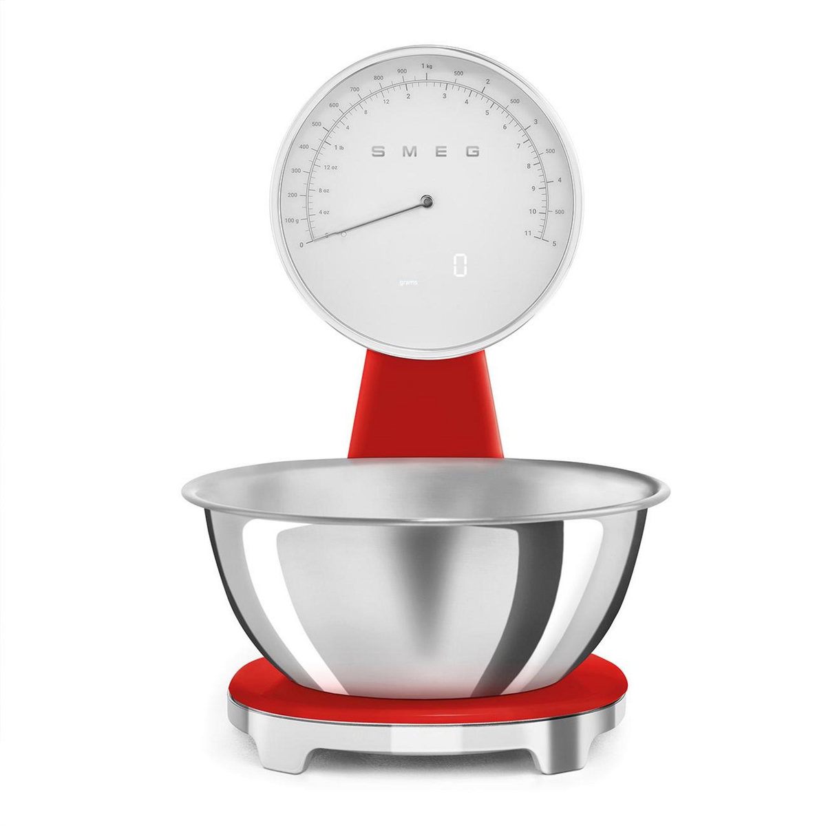 SMEG Balance de cuisine électronique 5kg-1g rouge - KSF01RDWW