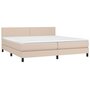 Voir la diapositive 3 : VIDAXL Sommier a lattes de lit avec matelas Cappuccino 200x200 cm
