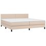 Voir la diapositive 3 : VIDAXL Sommier a lattes de lit avec matelas Cappuccino 200x200 cm