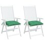 Voir la diapositive 4 : VIDAXL Coussins de chaise lot de 2 vert 40x40x7 cm tissu oxford