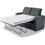 Voir la diapositive 3 : Habitat et Jardin Canapé convertible express en tissu  Elena  - 3 places - Couchage 140 cm - Gris