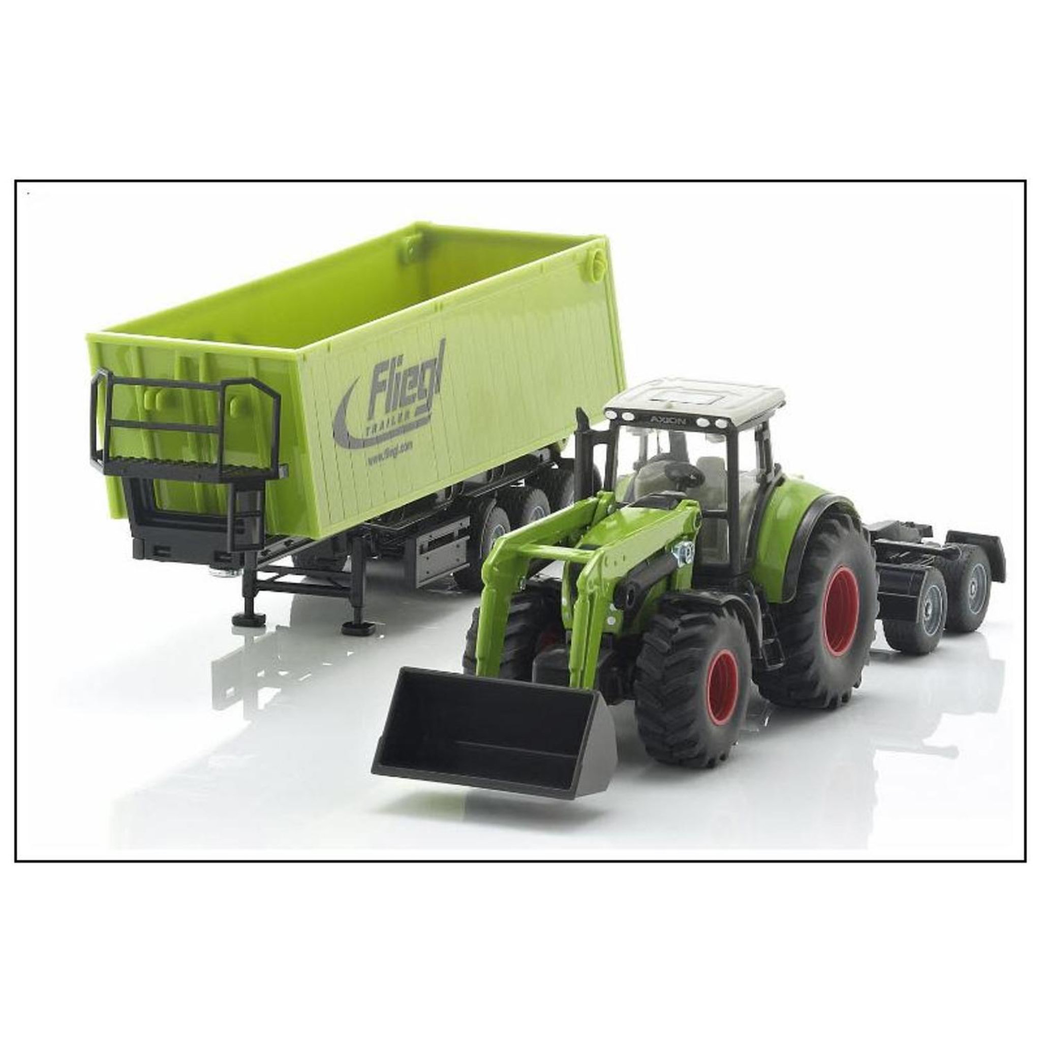Voir la diapositive 2 : Siku Tracteur avec chargeur frontal, Dolly et benne basculante 1:50